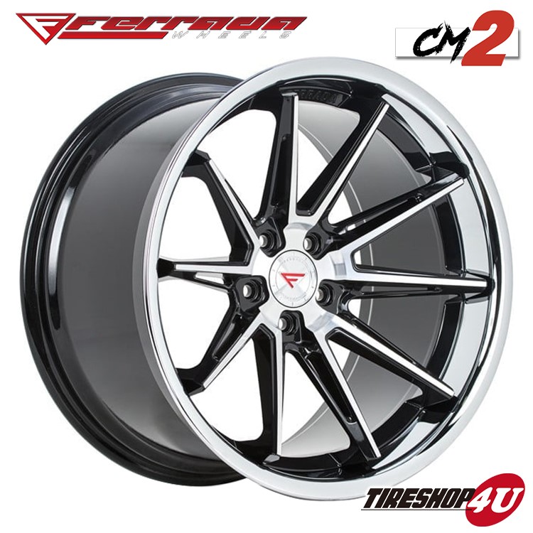 Ferrada wheels CM2 20x10.5J 5/120 ET40 マシンブラック/SS クローム